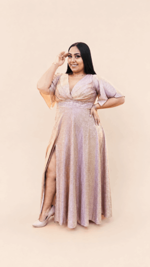 Vestido tornasolado